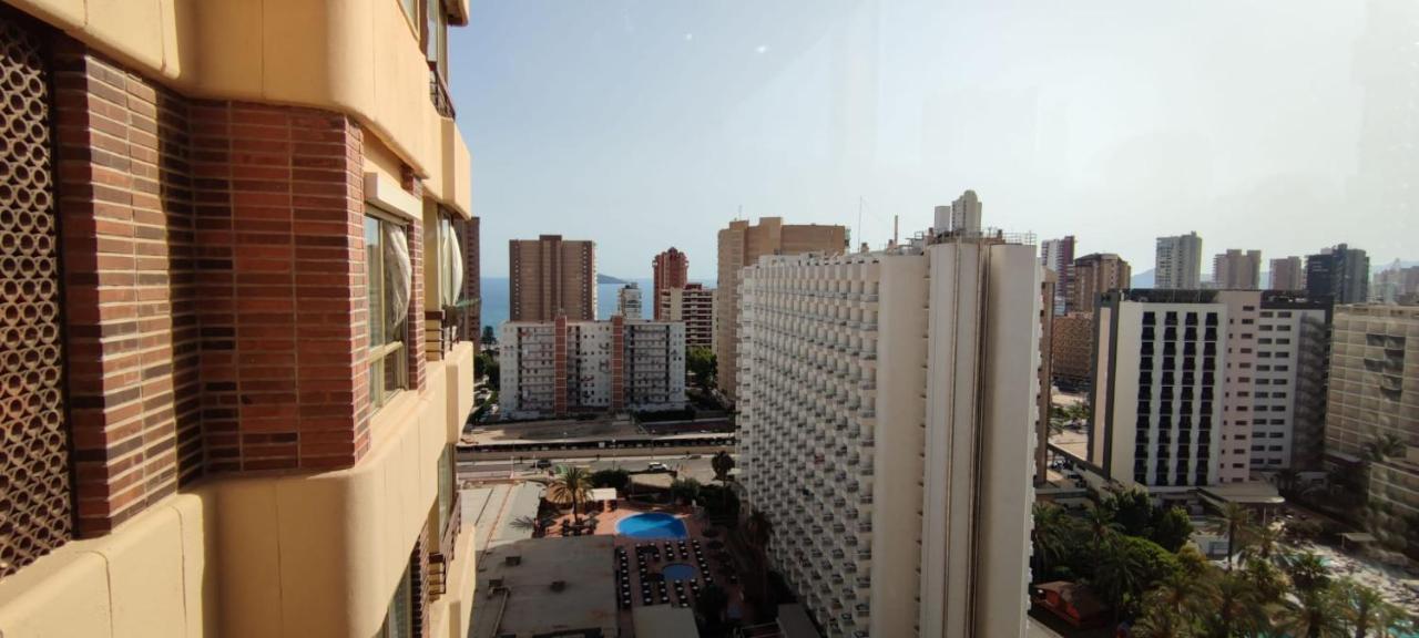 Precioso Apartamento Con Piscina Y Vistas Al Mar Mediterraneo. Benidorm Exteriör bild