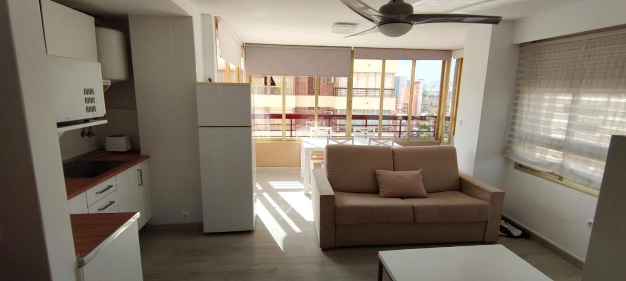 Precioso Apartamento Con Piscina Y Vistas Al Mar Mediterraneo. Benidorm Exteriör bild