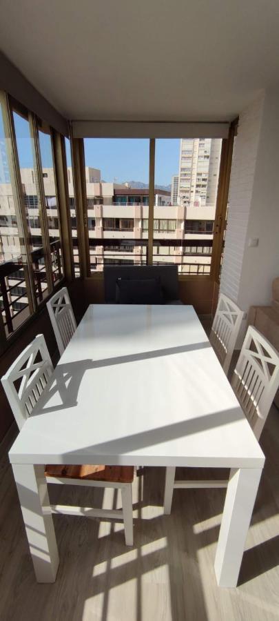 Precioso Apartamento Con Piscina Y Vistas Al Mar Mediterraneo. Benidorm Exteriör bild